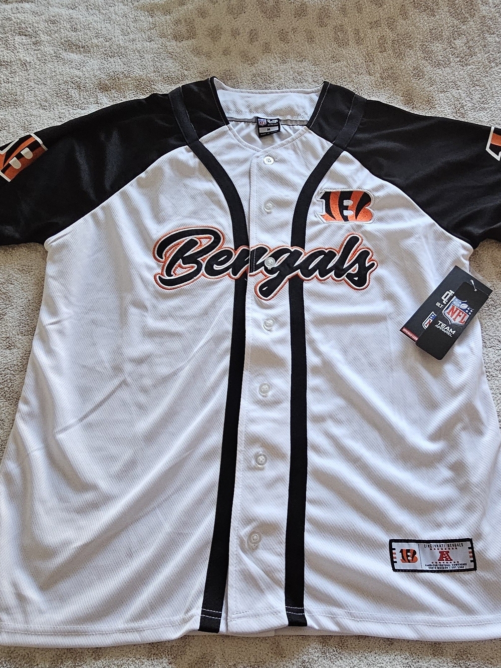 NFL Black and White Ultra Game Team Apparel Tags